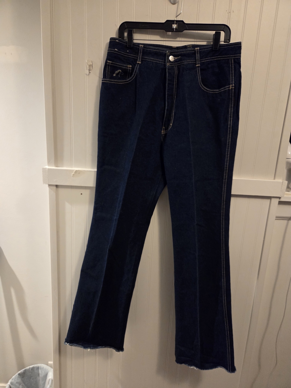 Vintage 1980s Jordache Dark Blue Straight Leg Jeans 34X32